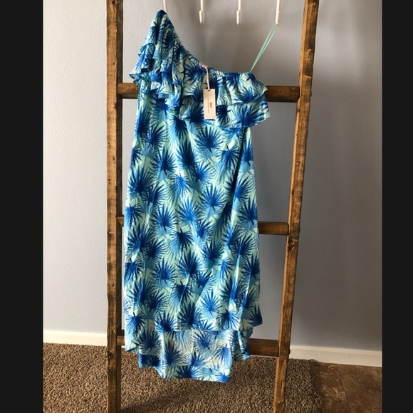 Vineyard vines Electric Palm High-Low Maxi Dress - Picture 4 of 8